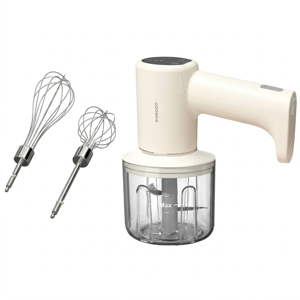 Porodo Multi-Function Rechargeable Hand Blender – 3 Speed