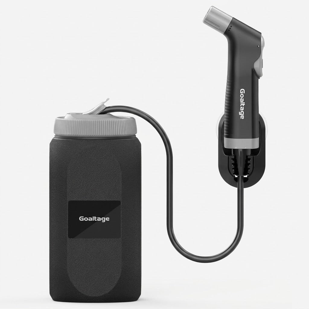 Goaltage EcoSpray Portable Bidet 2.5L Capacity 120cm Hose Rechargeable Battery BDT01-CMP-1