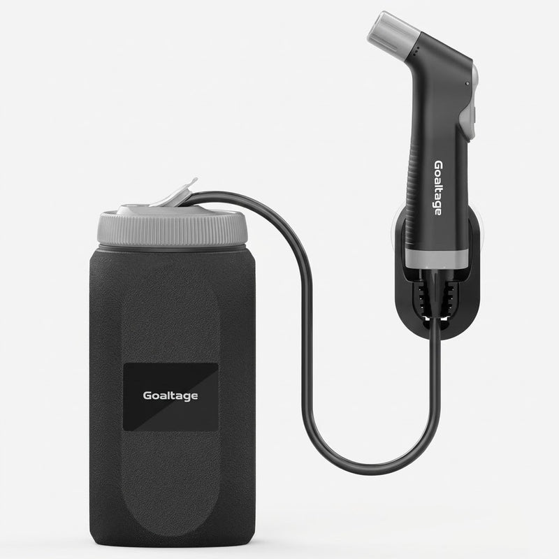 Goaltage EcoSpray Portable Bidet 2.5L Capacity 120cm Hose Rechargeable Battery BDT01-CMP-1