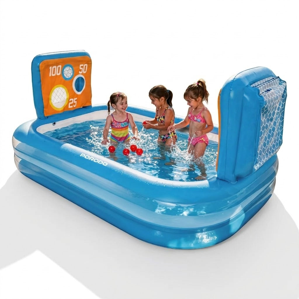 PORODO LIFESTYLE GOAL SPLASH FOOTBALL PLAY POOL-BLUE