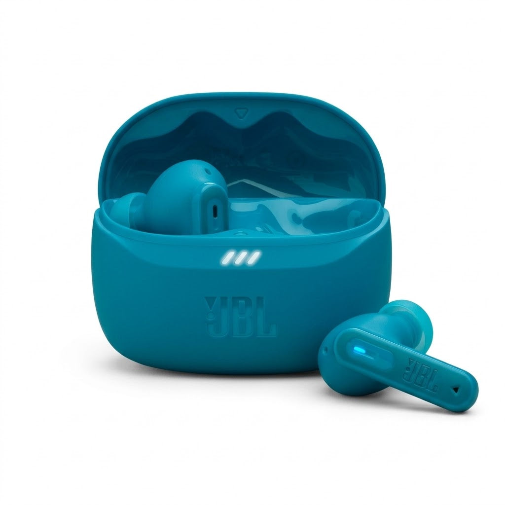 JBL Tune Beam 2 سماعات أذن لاسلكية حقيقية مع إلغاء ضوضاء تكيفي وميزة Smart Ambient (تركواز)